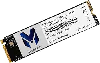Mecer M.2 2 TB NVMe GEN4 x4 SSD DRIVE 2280 TLC (OEM) Bulk