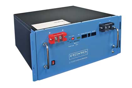 Greenrich UP5000 lithium 4.95kWh (1.5C 7.5kW) 48 V rackmount battery