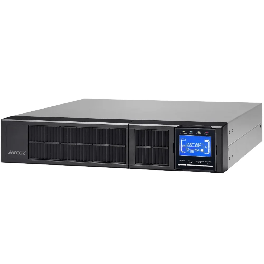 Mecer WINNER PRO 1000VA 2U ON-LINE RACKMOUNT UPS PF 0.8 - Battery Warranty 6 Months
