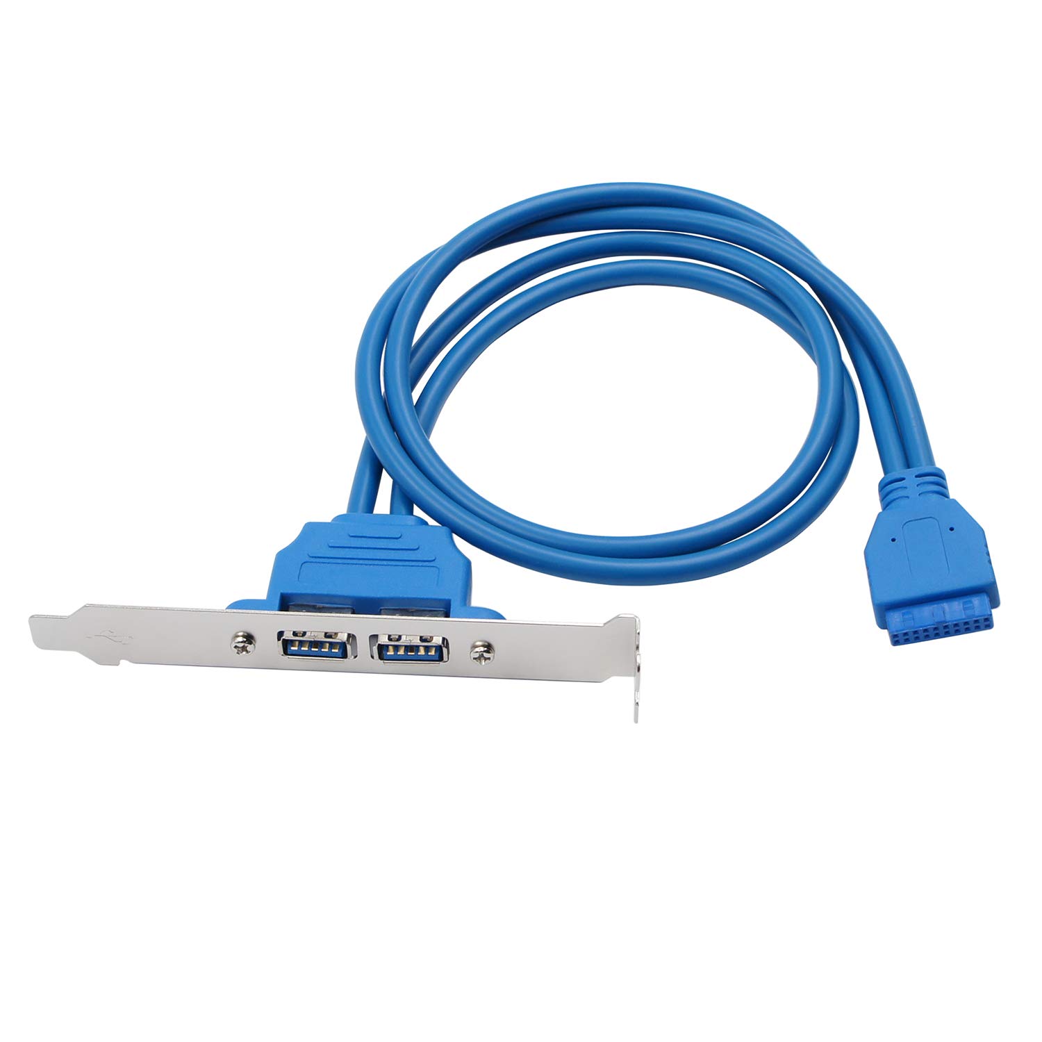 Mecer 20 PIN 2-PORT BRACKET USB 3.0 CABLE | Cables & Adapter