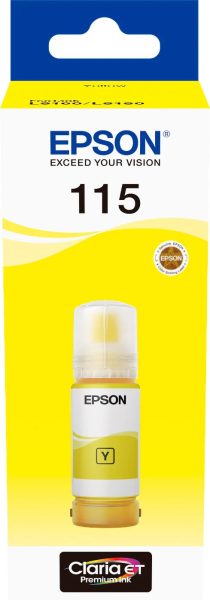 Epson 115 Ink Bottles 70ml EcoTank L8160 6200 pages 2300 Photos Yellow
