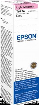 Epson 673 Ink Bottles 70ml EcoTank L800 Light Magenta